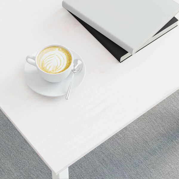 vidaXL Coffee Table White 50 x 50 x 36 cm Solid Pine Wood