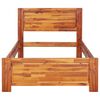 vidaXL Bed Frame without Mattress Solid Acacia Wood 100x200cm