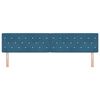 vidaXL Headboard with Headboard Dark Blue 200 cm Faux Leather