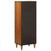 vidaXL Highboard with Storage Walnut 40 x 33 x 110 cm Solid Mango Wood