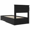 vidaXL Bed Frame with Headboard Black Oak 90 x 200 cm Engineered Wood