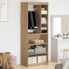 vidaXL Wardrobe with Shelf with Storage Artisan Oak 77 x 48 x 102 cm