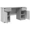 vidaXL Desk with Drawer Grey sonoma 140 x 49 x 76 cm Engineered wood