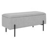 House Nordic Bench with Storage Luna Light Grey