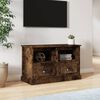 vidaXL TV Cabinet Smoked Oak 80x35x50 cm Engineered Wood