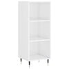 vidaXL Sideboard High Gloss White 34,5x32,5x90 cm Engineered Wood