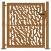vidaXL Garden Gate 100x100 cm Weathering Steel Trace Design