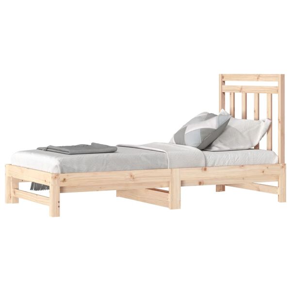 vidaXL Pull-out Day Bed without Mattress 2x(90x190) cm