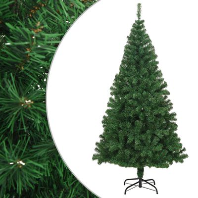 vidaXL Artificial Christmas Tree with Thick Branches Green 210 cm PVC