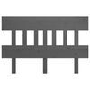 vidaXL Bed Headboard Grey 163.5x3x81 cm Solid Wood Pine