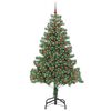 vidaXL Christmas Tree with 300 LEDs with Stand Green 210 cm PVC