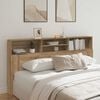 vidaXL Headboard Cabinet Artisian Oak 200x19x103.5 cm Engineered Wood