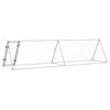 vidaXL Chicken Cage Silver 400x105x91 cm Galvanised Steel