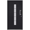 vidaXL Front Door Aluminium and PVC Anthracite 110x210 cm