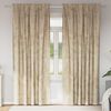 vidaXL Velvet Curtains with Curtains 2 pcs Cream 225 x 140 cm Velvet