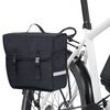 vidaXL Single Bicycle Bag for Pannier Rack Waterproof 21 L Black