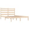 vidaXL Bed Frame without Mattress Solid Wood 200x200 cm (810037+818440)
