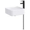 vidaXL Bathroom Wash Basin Matte Black 36.5 x 36.5 x 13 cm Metal