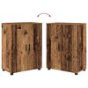 vidaXL Bathroom Furniture Set 4 pcs Old Wood Engineered Wood and Metal