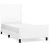 vidaXL Bed Frame without Mattress White 90x200 cm Faux Leather