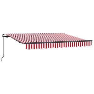 vidaXL Retractable Awning Red 250 x 200 cm Fabric