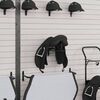 vidaXL Saddle Rack Wall Mounted Black Iron