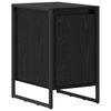 vidaXL Bedside Table Black Oak 39.5 x 30 x 50 cm Engineered Wood