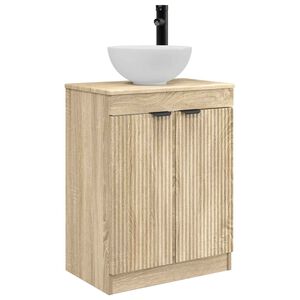 vidaXL Bathroom Sink Cabinet Sonoma Oak 54 x 35 x 100 cm