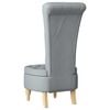 vidaXL Slipper Chair Light Grey 56.5 x 70 x 110 cm Fabric