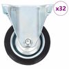 vidaXL 32 pcs Fixed Casters 75 mm