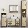 vidaXL 4&nbsp;Piece Bathroom Furniture Set&nbsp;Sonoma Oak Engineered Wood