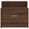 vidaXL Bedside Cabinets with Drawer 2 pcs Brown Oak 51x31x47 cm