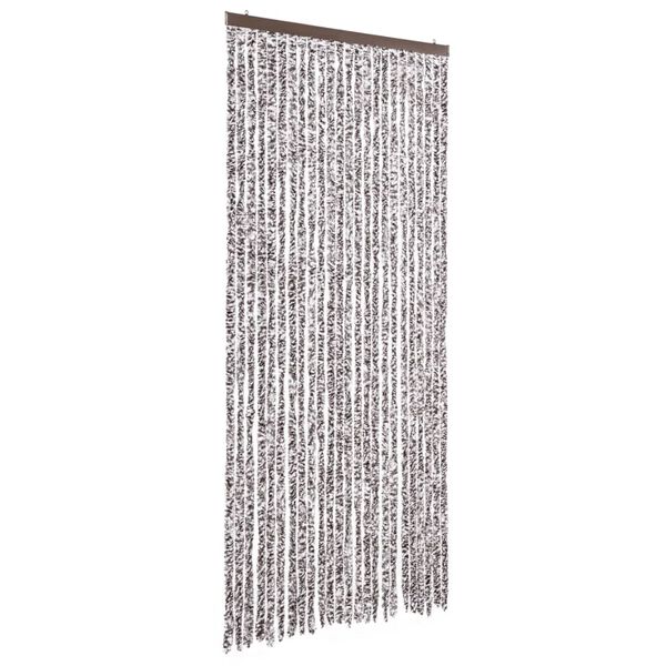 vidaXL Fly Curtain Brown and Beige 100x230 cm Chenille