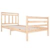 vidaXL Bed Frame without Mattress Solid Wood 120x200 cm (810425+814084)