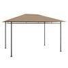 vidaXL Gazebo 384x281x270 cm Taupe 180 g/m&sup2;