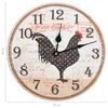 vidaXL Wall Clock with Chicken Design Multicolour 30 cm MDF