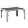 vidaXL Mirrored Coffee Table Stainless Steel and Glass 80x60x44 cm
