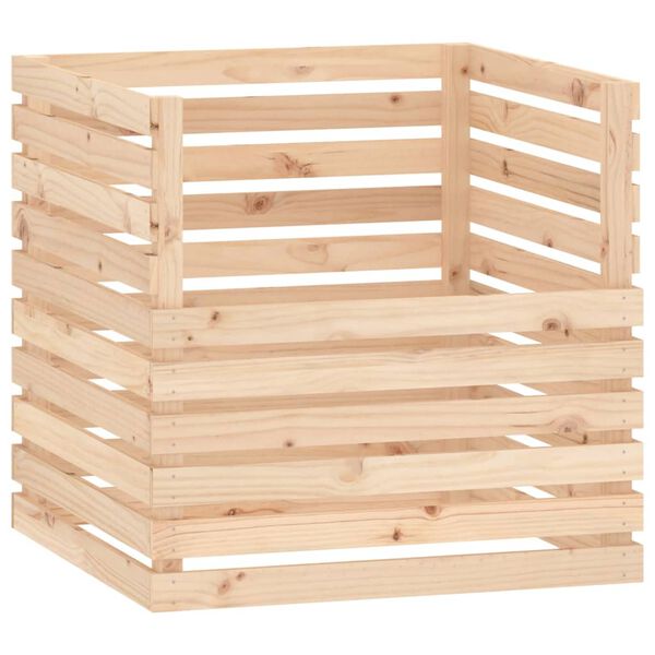 vidaXL Composter 80x80x78 cm Solid Wood Pine