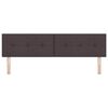 vidaXL Headboard Height Adjustable Manual Dark brown 180 cm Fabric