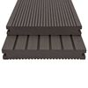 vidaXL Decking Board 4 pcs Dark Brown WPC