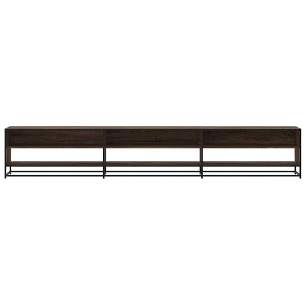 vidaXL TV Cabinet Brown Oak 270x40x46 cm Engineered Wood