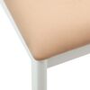 vidaXL Dining Chair 2 pcs White and Brown Solid Rubber Wood