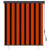 vidaXL Outdoor Roller Blind 140x250 cm Orange and Brown