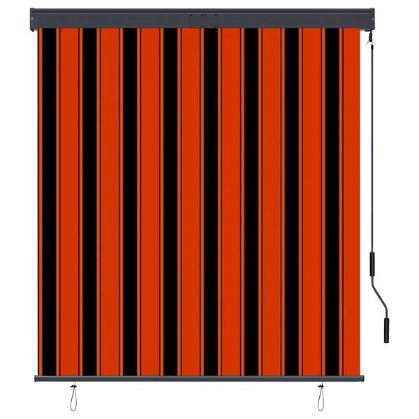 vidaXL Outdoor Roller Blind 140x250 cm Orange and Brown