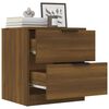 vidaXL Bedside Cabinets 2 pcs Brown Oak Engineered Wood