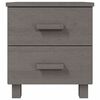 vidaXL Bedside Cabinet HAMAR Light Grey 40x35x44.5 cm Solid Pinewood