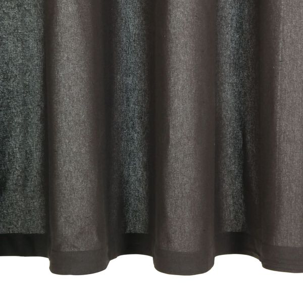 vidaXL Curtains with Metal Rings 2 pcs Cotton 140x225 cm Anthracite