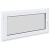 vidaXL Basement Window "RISOR" 120x60 cm Tilt&Turn DIN Left White
