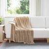 vidaXL Throw Blanket Camel 130 x 150 cm Fleece