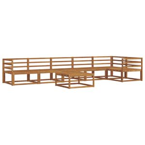 vidaXL Outdoor Sofa Set 7 pcs Natural Solid Acacia Wood